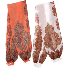 Sommerlicher, langärmeliger Sonnenschutzschal aus leichtem, atmungsaktivem Chiffon.
