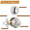 2 Pack Keyed Alike Single Cylinder Deadbolts, Brushed Nickel Combo Packs 2