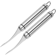 2-teiliges Mehrzweck-Garnelenschäler- und Schnurentferner-Set aus robustem Edelstahl