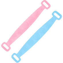 2-teiliges Set aus Badetuch und Badegürtel mit Rückenpeeling-Funktion für sanfte Hautpflege