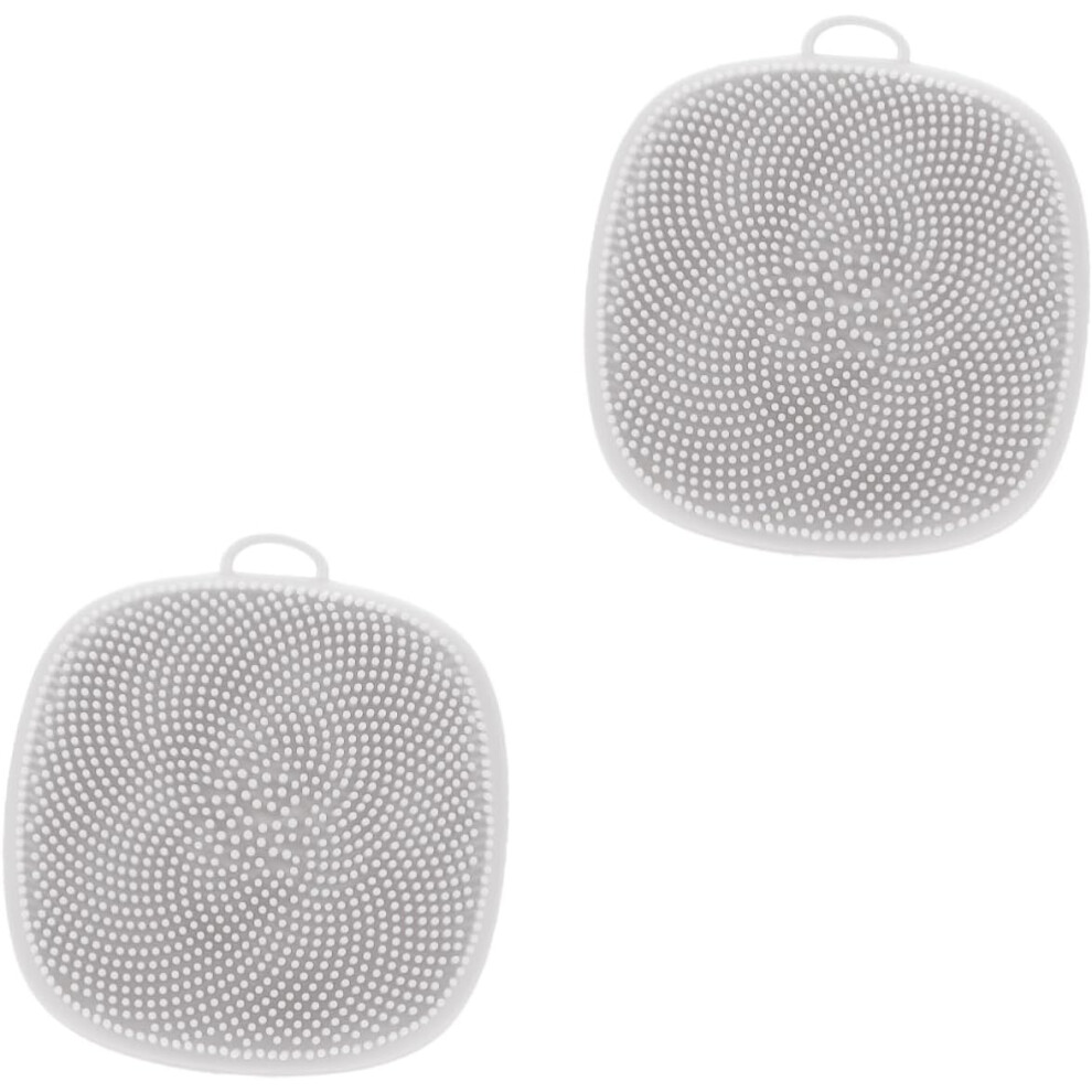 Hkhbjs 2Pcs Silicone Scrubber Facial Brush For Deep Cleaning Manual Exfoliating Face Cleansing Tool