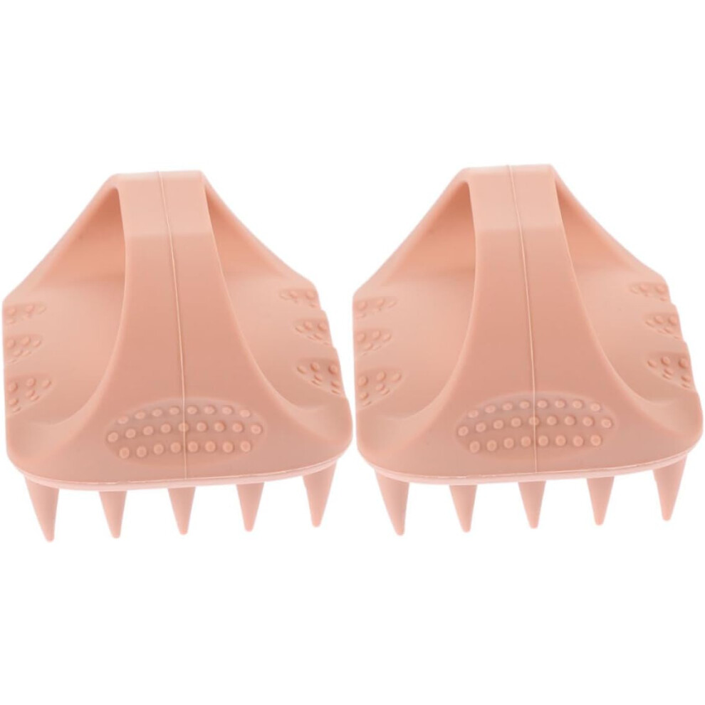 Hkhbjs 2Pcs Silicone Scalp Massager Shampoo Brush Dandruff Removal Hair Scrubber For Scalp Treatment