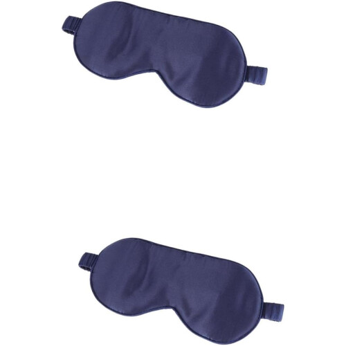 2pcs Natural Eye Sleeping Blindfold for Travel Adjustable Elastic Strap Soft Material