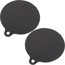 Lot de 2 tapis de cuisine en silicone et fibre de verre antiadhésifs, résistants à la chaleur, avec trou de suspension, 36 x 27 cm.