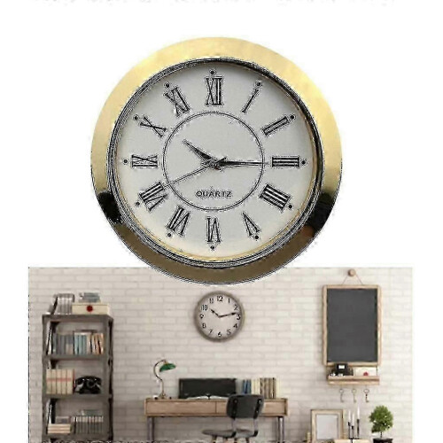 55mm Round Clock Insert, DIY Clock Movement, Inlaid Design Reliable Time Display for Various Settings 1