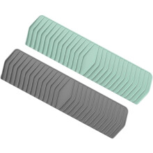 2er-Pack Seifenablage mit Abtropfschale, 35 cm, aus Silikon, stilvoll, selbstentleerend, vielseitig verwendbar
