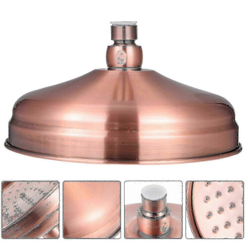 Antique Copper Ceiling Rainforest Shower Head with Bath Jets Sprayer 1