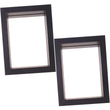 2er-Set gepresste Blumenrahmen für Heimdekoration und Tischpräsentation, 15 cm doppelseitiges Glas