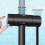 Black Shower Head Holder for 18-25mm Shower Bar Solid ABS Thicken Version 2