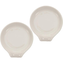 Lot de 2 repose-cuillères de cuisine en céramique, support lisse pour cuillère, design créatif, élégant et simple.