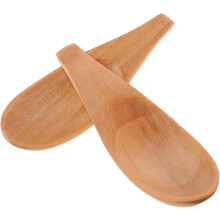 2 Mini-Messlöffel aus Holz für Gesichtsmasken, geeignet für Kaffee, Tee, Milchpulver, Backzutaten und als Küchenhelfer