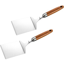 2-teiliges Set Steakspatel aus Edelstahl, Kochutensilien, Teppanyaki-Backutensilien
