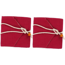 2er-Pack Aufbewahrungsbeutel für buddhistische Perlenarmbänder aus Baumwollleinen, Schmuckbeutel für Festivalverpackungen, kleine Beutel