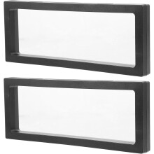 2 Sets Schmuckaufbewahrungsboxen aus PE-Folie, 23 x 9 x 2 cm, oxidationsbeständiger Kunststoff, Aufbewahrungsorganizer für Ohrringe und Ringe