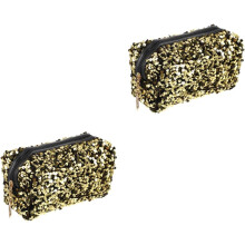 2pcs quadrado portátil lenteleinha saco cosmético grande capacidade maquiagem saco de armazenamento para mulheres viagem higiene pessoal