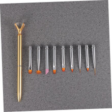 Schilderpen set met vervangbare nagelkunstpenseelpen voor manicure en doe-het-zelf nageldecoratie.