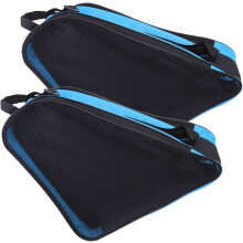 Set van 2 opbergtassen voor kinderrolschaatsen, blauw, slijtvast, met ritssluiting.