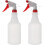 2Pcs Reusable Empty Spray Bottles Plastic with Adjustable Spray Nozzle Fine Mist 1