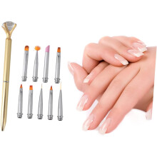 Painting Pen Set Replaceable Nail Art Brush Pen Manicure Diy Nail Decoration Tool for and