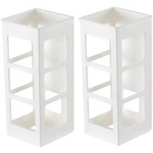 Lot de 2 supports muraux pour sèche-cheveux, rangement pour salle de bain, support pour outils de coiffure et fer à friser.
