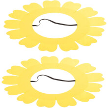 Copricapo a forma di girasole, piccolo, ideale per feste in maschera, spettacoli di danza e giochi di ruolo.