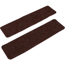 2 Stück waschbare, selbstklebende Treppenmatten, rutschfeste Trittflächen aus Polyester für Holztreppenstufen