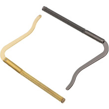 2er-Set Geldscheinklammern aus Metall, gold und schwarz, 75 mm, Herren-Geldbörsenzubehör, Vatertagsgeschenk
