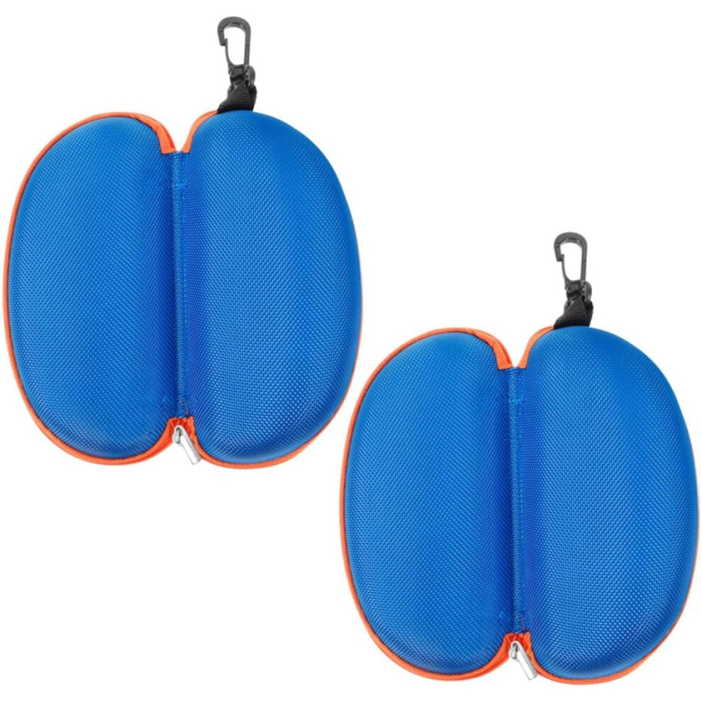 Hkhbjs 2Pcs Swim Goggle Case Eyeglass Storage Eva Zipper Protective Container