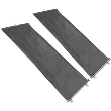 Verschleißfeste Fensterrollos, 2 Stück mit Saugnäpfen, atmungsaktiv, nagelfrei, schwarz, für Balkon