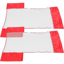 2pcs Pool Chair Mesh Nets Red Portable Swim Float Accessories Convenient Funny Pool Supply