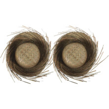 2 Stück hawaiianische Stroh-Sonnenhüte für Damen, leichte, khakifarbene Strandhüte aus Webstoff