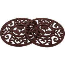 2 Stück Silikon-Teeuntersetzer, rutschfest, wärmeisolierend, wasserdicht, für den Haushalt