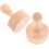 2pcs Tart Tamper Mini Tart Mold Round Wood Removable Bottom Design Versatile Usage 1