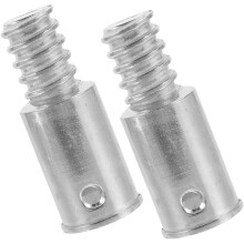 Gewindestangenverbinder und Besenstiel-Gewindespitzenadapter, 2 Stück Metall-Ersatzenden