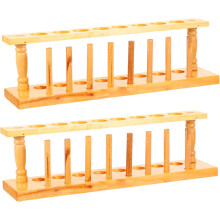 2pcs Wooden Test Tube Rack Design for Laboratory Test Tube Stand Rack for Lab Use