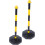 2Pcs Water Injection Warning Column Safety Cones Adjustable Height 1