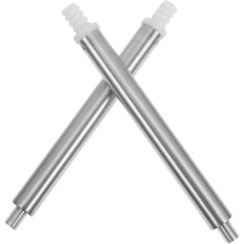 2 Stück Ersatzstangen für Toilettenbürstenhalter aus Stahl, Adapter für Toilettenreinigungsbürsten