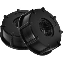 2 Stück Kunststoff-IBC-Container-Adapter, 3/4 Zoll BSP-Innengewinde-Tankanschluss