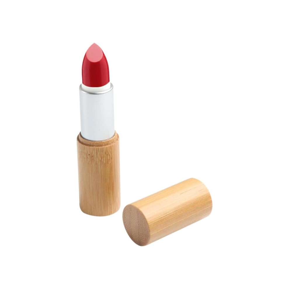 Hkhbjs 2Pcs Bamboo Lipstick Tubes Silver 12.1Mm Diameter Empty Lip Balm Storage Containers Refillable