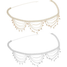 2er-Set Metall-Taillenkettengürtel für Damen, Boho-Körperketten, hypoallergenes Taillenband