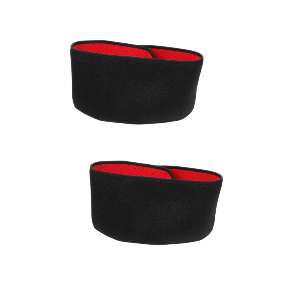 Hkhbjs Black 2Pcs Waist Support Belt For Sports Breathable Waist Belt Lumbar Support Brace