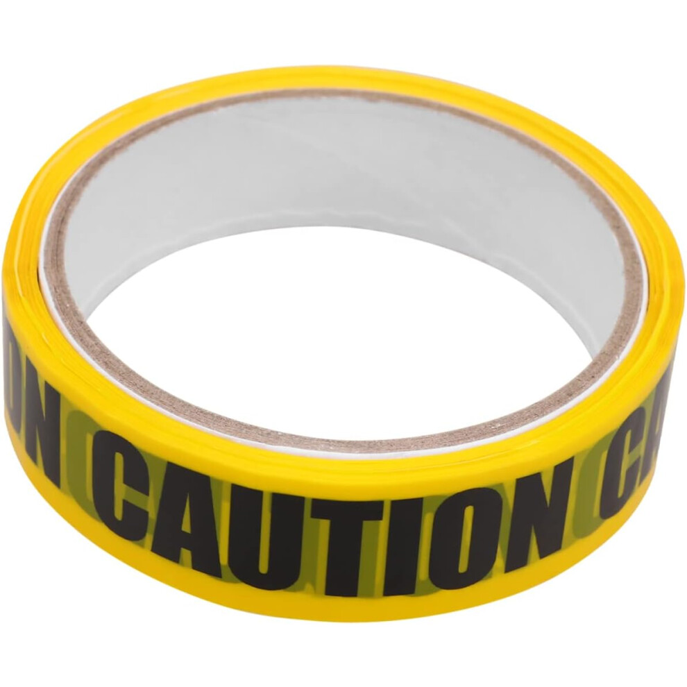 2Pcs Yellow Black Safety Warning Tape Roll Self Adhesive Sticker Masking Tape For Workplace Hazard Barrier 5455468300561