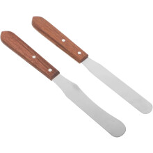 Tragbare Haarentfernungsspatel mit ergonomischem Holzgriff und Wachsschaber aus Edelstahl