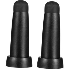 2 pezzi di tappi di ricambio in gomma per punte di ombrelli a manico lungo, coperture resistenti e impermeabili.