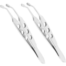2 Stück Edelstahl-Lid-Expressor-Pinzettenspitzen für die Augenpflege und -massage.