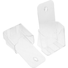 Wandmontierter Acryl-Aktenhalter A6, Broschürenständer, 2 Stück
