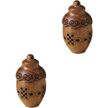 2er-Set Aromatherapie-Diffusorflaschen aus Holz, tragbare Räucherkugeln zum Aufhängen an der Lüftungsöffnung im Auto, Aromatherapie-Dekoration