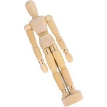 2-teiliges Set mit Holzfiguren – Männermodelle, 11,4 cm und 14 cm
