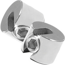 2 Stück Edelstahl-Spannfutter-Kabelklemmen, Präzisionsgewinde-Kabelklemmen für Spanndrähte