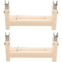 2er-Set handgewebte Armbandrahmen aus Holz, Armband-Schablone, Waage